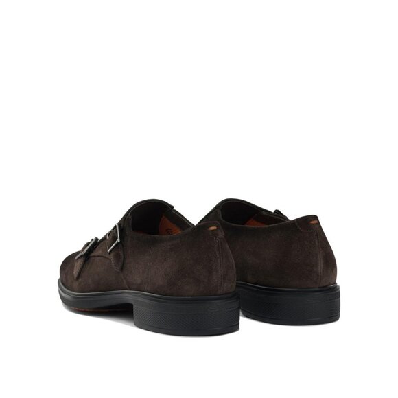 Santoni Suede Double Buckle Loafers UK 7.5 Men - Picture 4 of 5